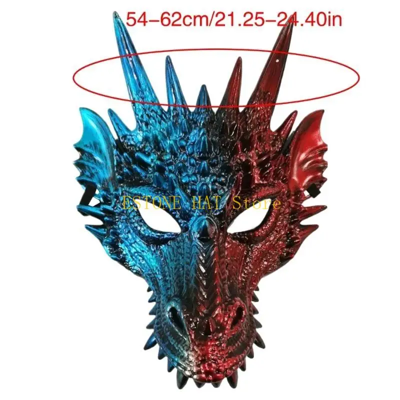 49mf Dragon Mask Cosplay Costplay Costume Halloween Cosplay dla dzieci dorosłych Halloween