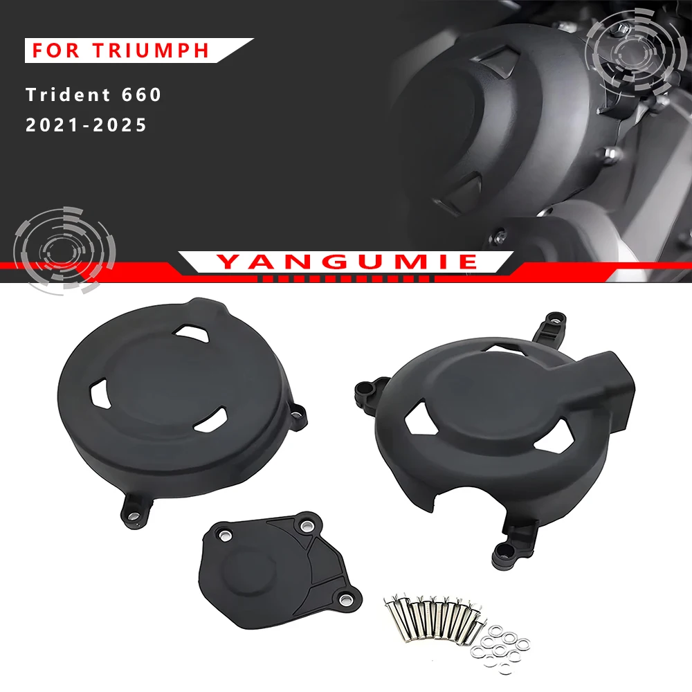For Triumph Trident 660 2021 2022 New Engine Stator Side Cover Crankcase Protector Motorcycle Anti-Drop Mod Parts