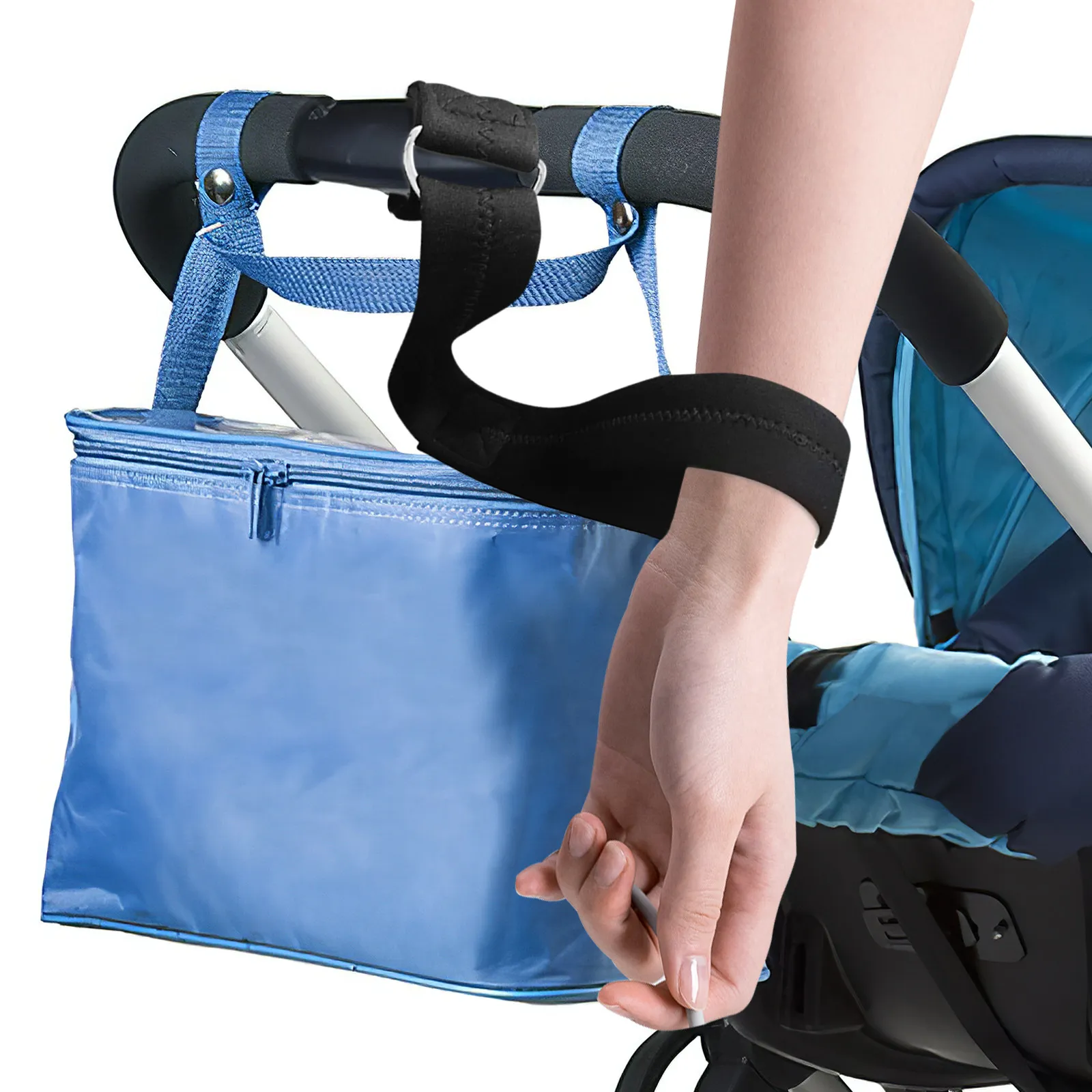 Safety Wrist Strap Neoprene Baby Stroller Band Pushchair Aid for Slippery Areas Safety Armband Stroller Push Chair Bracelets