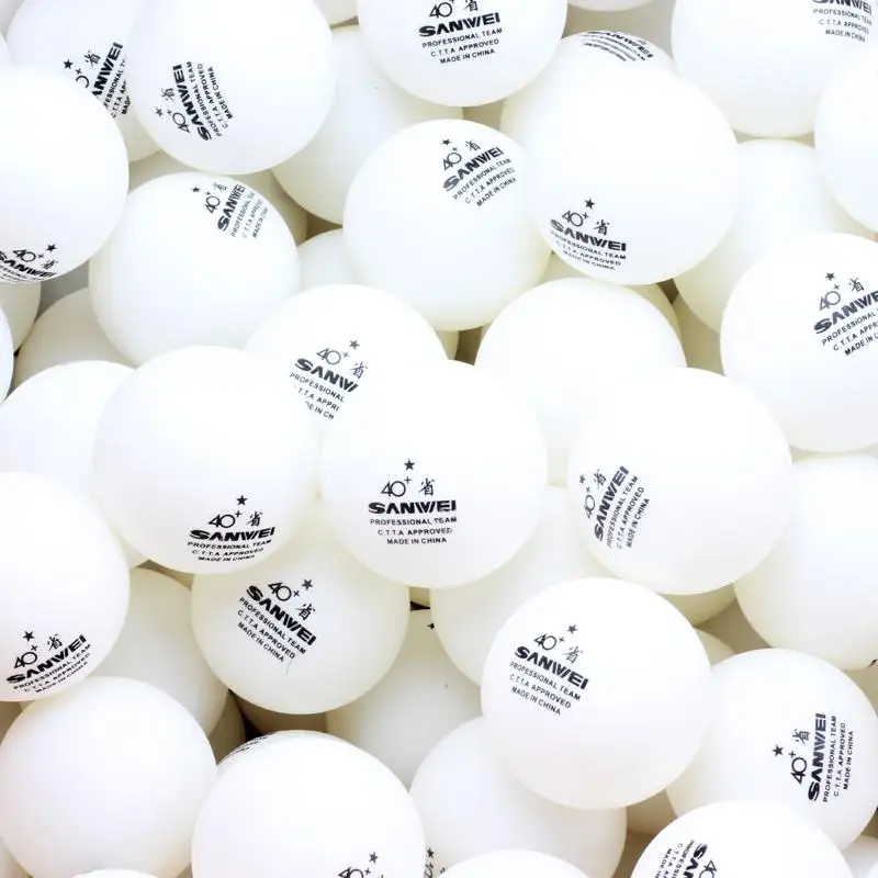 SAIWEI 100PCS 1-Stars Table Tennis ABS 40+ New Materials Seamed Durable Hit Ping-pong Balls for Chinese Provincial Team Train