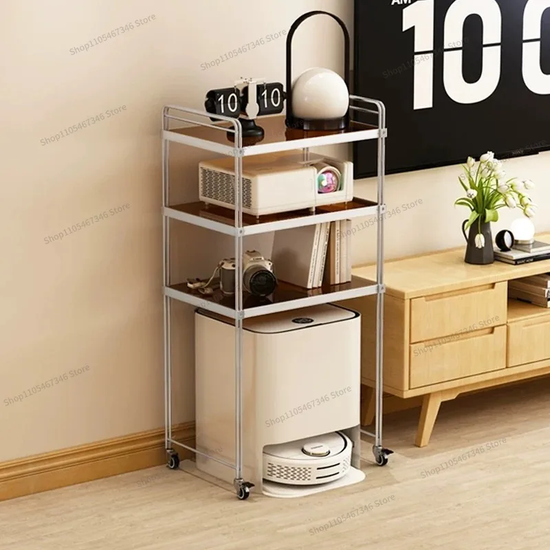 For Sweeping Robot, Shelf, Living Room, Sofa Side, Few Ornaments, Floor Storage Cabinet, Mobile Trolley
