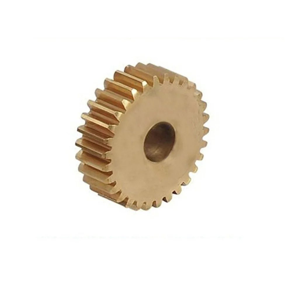Image of 0,5 m Messing-Stirnrad, mechanisch, 0,5 Modulus, 20/24/30/60/100 Zähne, Höhe (Länge), 3 mm Bohrungslochöffnung, 2,48 mm–5,98 mm, enge Passform