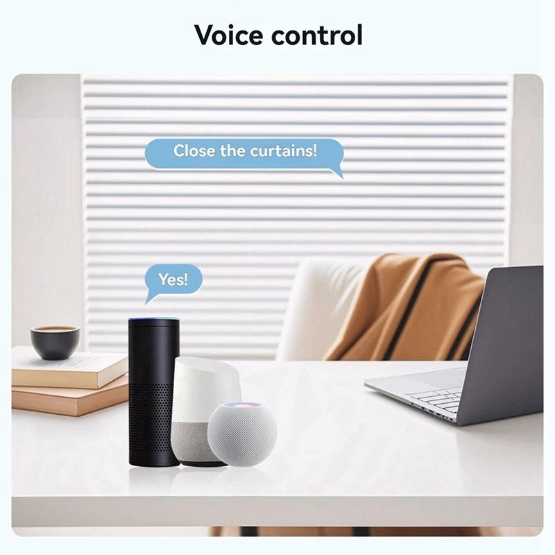 Smart Blinds Motor Voice-Controllable Motorised Blinds For Roman, Honeycomb, Pleated Shades Tuya Zigbee