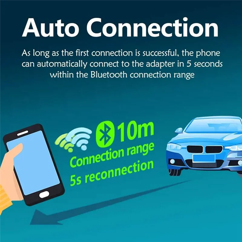 

-A15I 2 в 1, беспроводной адаптер Carplay, USB-ключ, проводной Android Auto AI Box, автомобильный медиаплеер, адаптер Bluetooth с автоматическим подключением