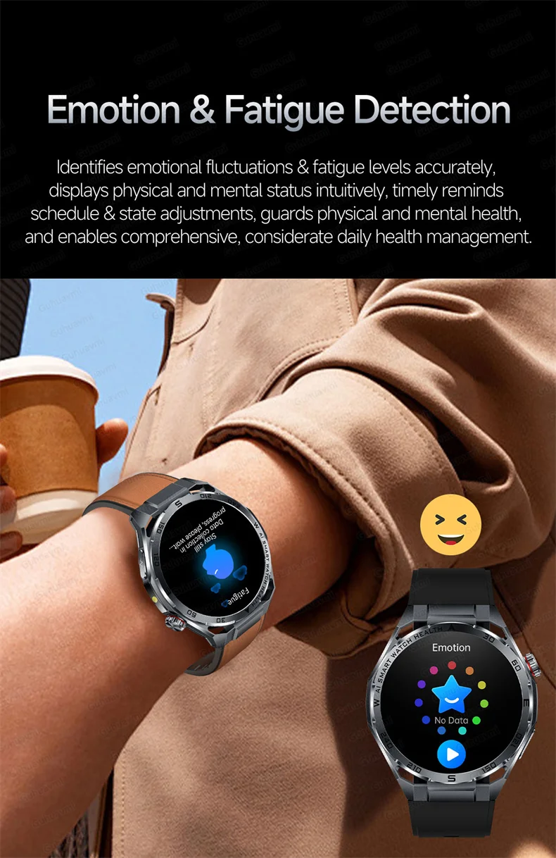 ECG Smartwatch für Herren, Bluetooth-Anruf, Fitness-Tracker, Blutdruckmessung, BO2, Schlafüberwachung, Gesundheits-Smartwatch, Sport, für Android und iOS – Detail 18