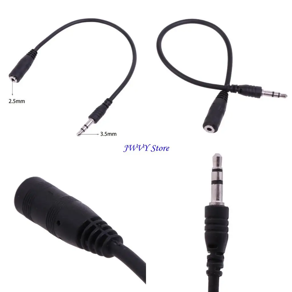 573A 3.5mm AUXケーブル男性から2.5mmジャックメスオーディオステレオヘッドフォンケーブル