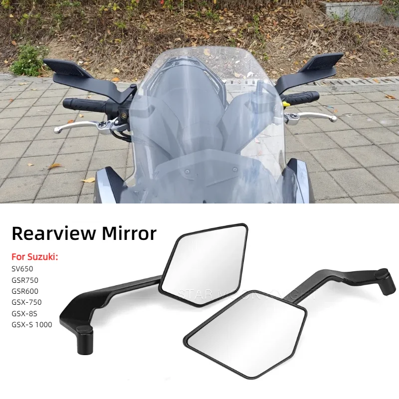 

Motorcycle Side Mirrors For Suzuki SV650 GSR750 GSR600 GSR 600 750 GSX-8S GSX-S 1000 ABS GP Accessories Stealth Rear View Mirror