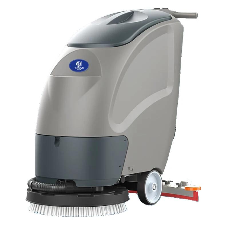 CleanHorse M10 Simple Design Industrial Supermarket Walk Behind Compact Brush Floor Scrubber Cleaning Machine