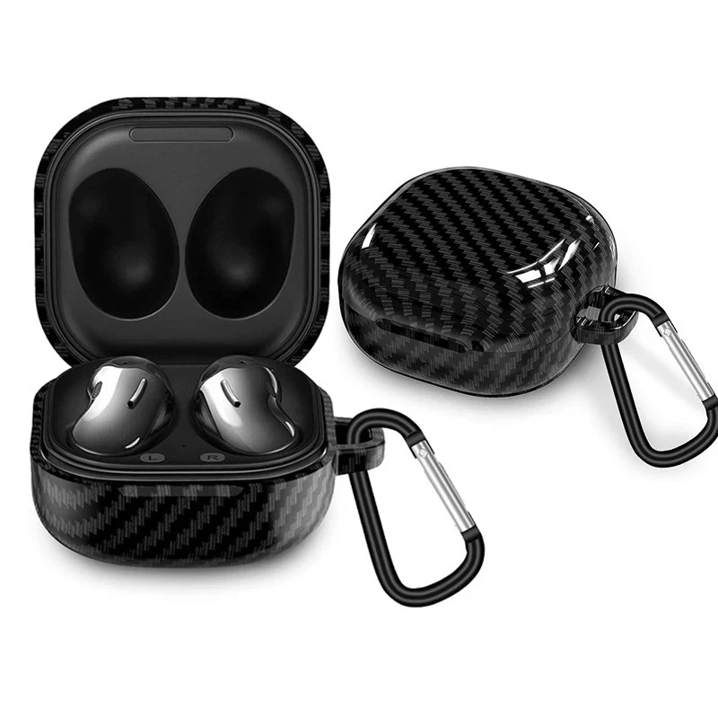 

Carbon Fiber Soft Silicone Case for Samsung Galaxy Buds 2 Pro Buds Live Case For Samsung Buds Pro Buzz 2 Pro Live Cover Funda