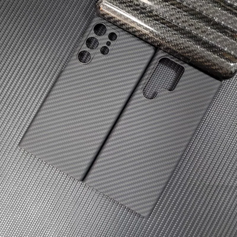 

for S23 Carbon fiber Phone case For Samsung Galaxy S23 Ultra Aramid fiber Anti-fall cover Box Galaxy S22 Ultra