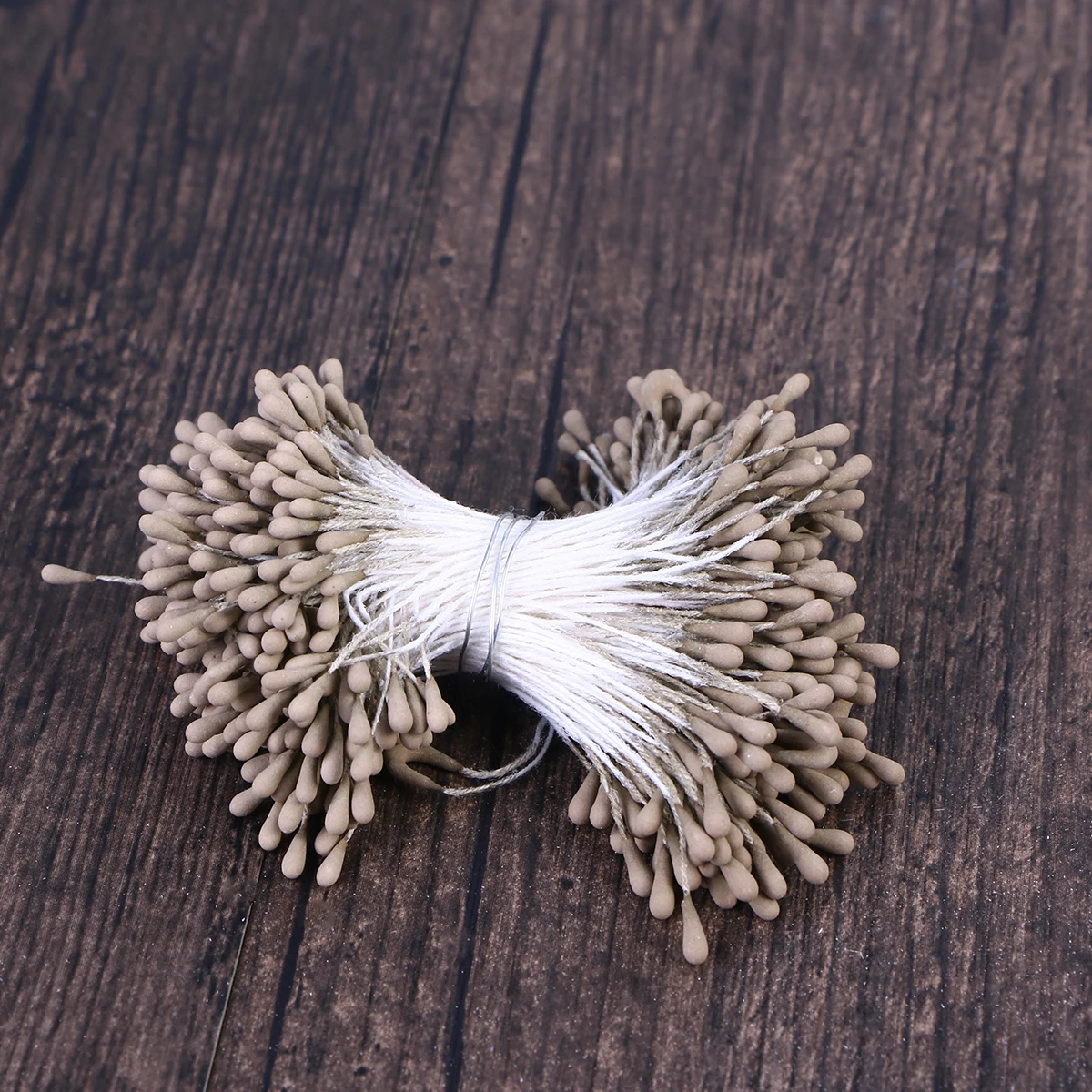 

400Pcs Artificial Pearlized Floral Stamens Double Ended for Flower Making Craft Decoration Black Flower Floral