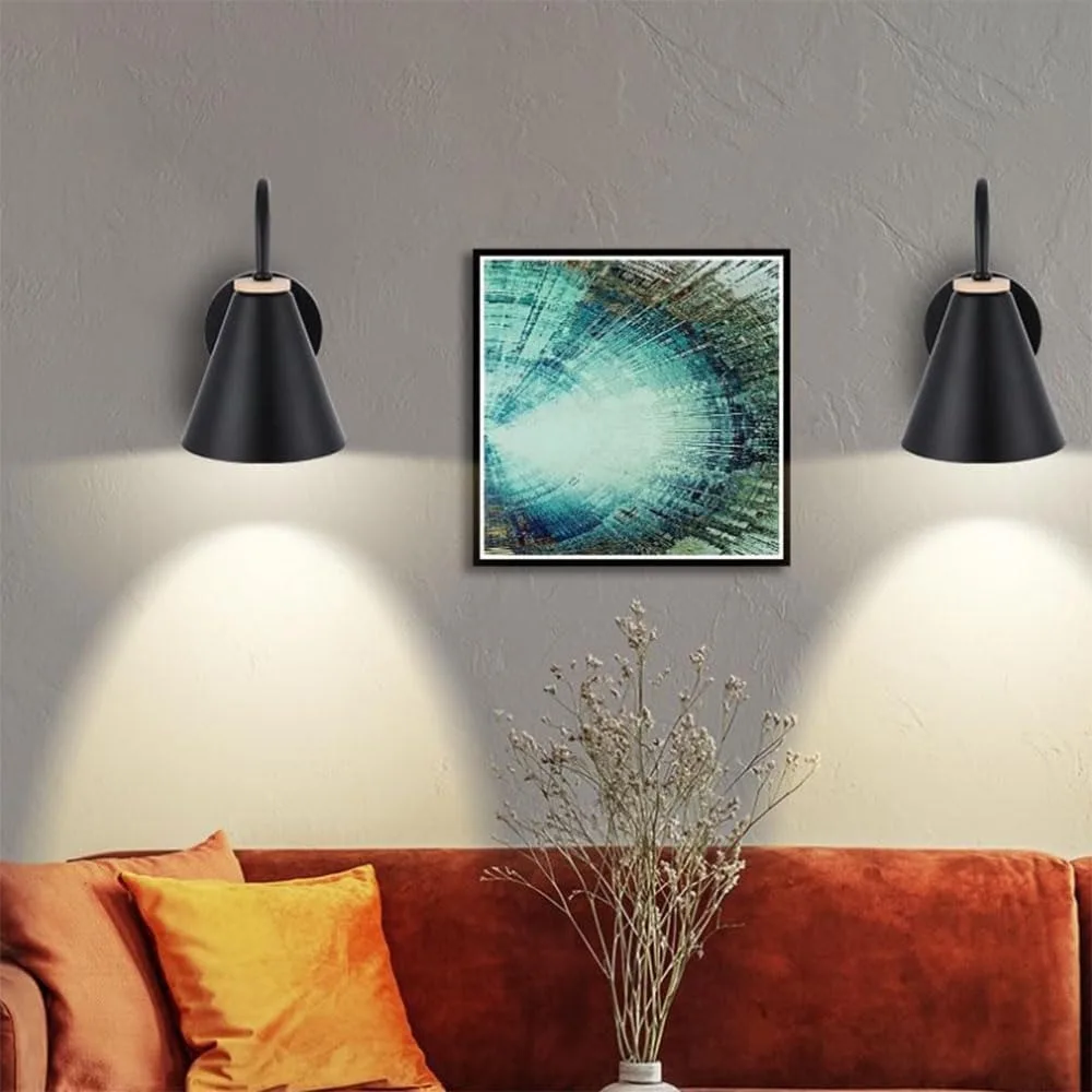 

Modern Wall Sconces Lights Creative Wall Light Fixtures Black White Wall Lamps for Bedroom Study Room Vanity Corridor Light