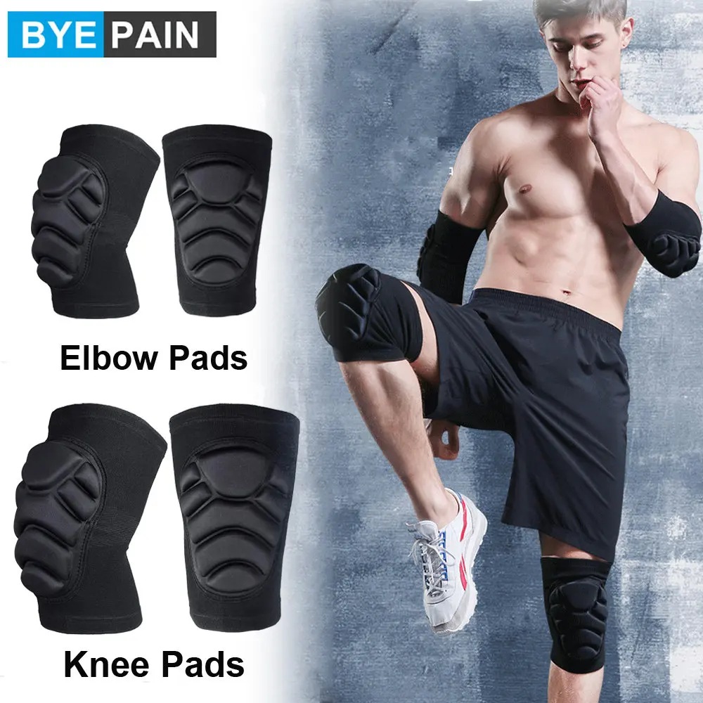 

Elbow Knee Pads Brace for Gardening, Cleaning, Construction Work, Anti Slip Collision Avoidance Kneepads with Thick EVA Foam