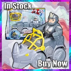 In Stoch Spiderman Superhero Spidey And His Amazing Friends Rhino Wrecker Vehicle Anime Action Figure Customized Gifts Toys