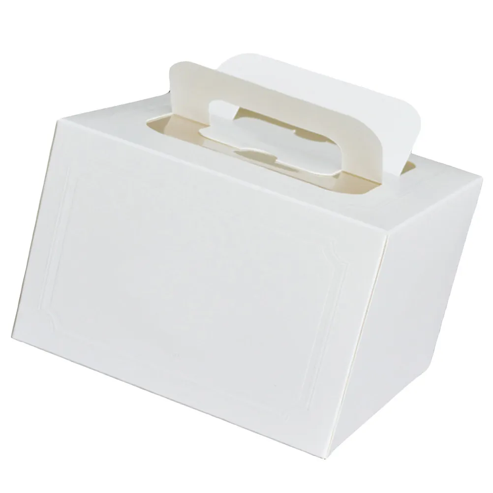 10 Piece Cardboard Cake Boxes Portable Dessert Pie Cupcake Storage for Weddings Parties Holidays