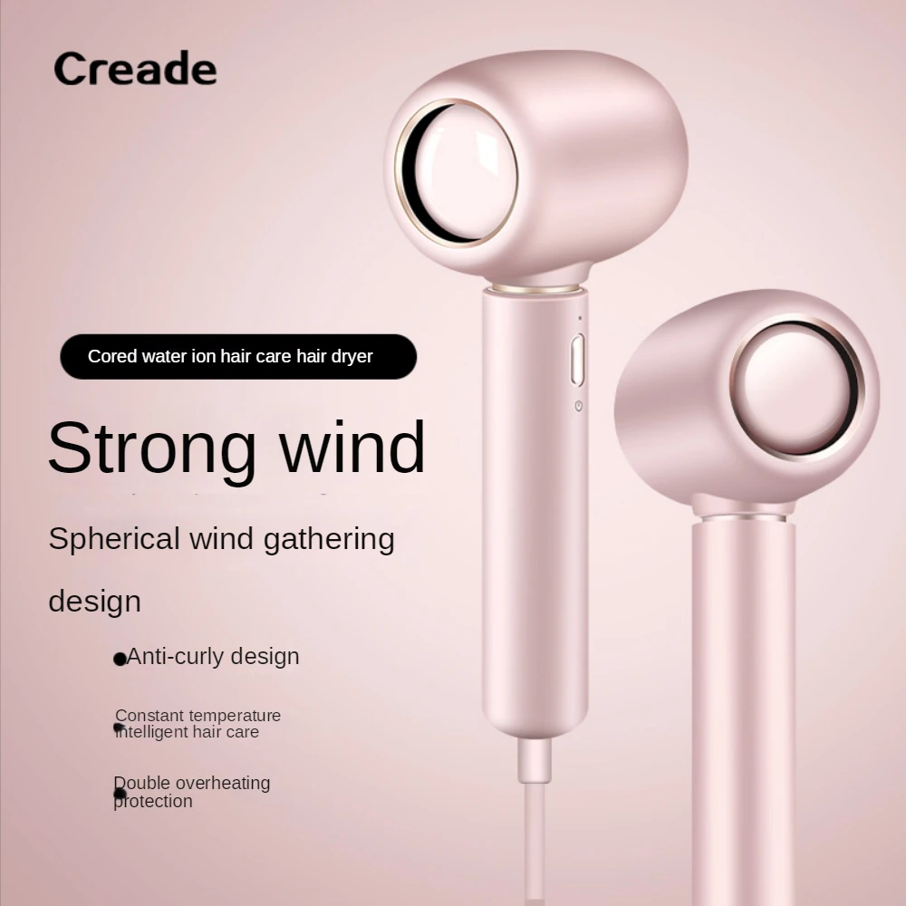 مجفف شعر صغير 800 واط أنيون المحمولة المنزلية ثرموستاتي العناية بالشعر ماكس معدل تدفق الهواء طالب السفر مطرقة مجفف شعر Hogar