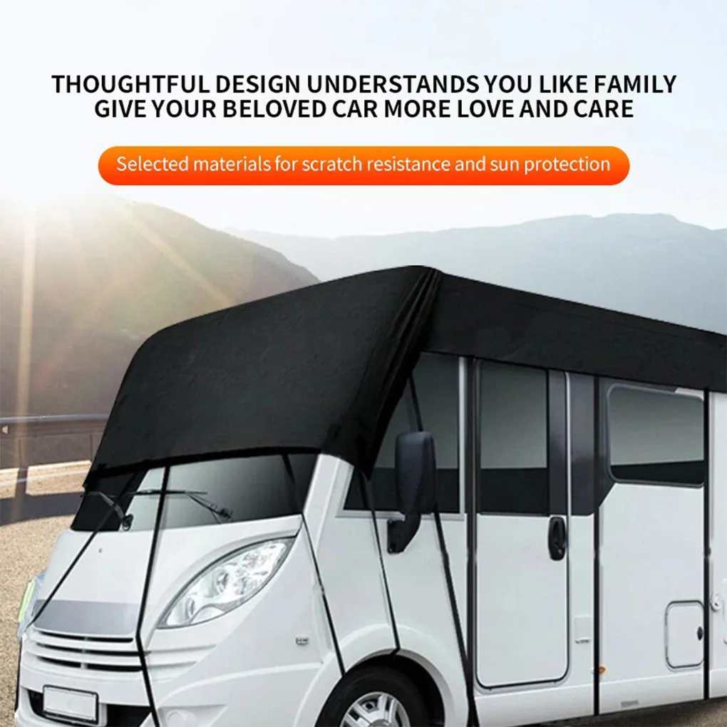 210D Oxford Cloth RV Roof Protective Cover Portable Motorhome Camper Top Tarp Cover Waterproof Sunshade Protective