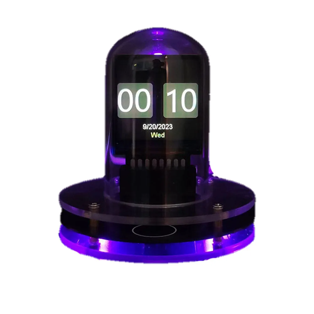 1pc WIFI Nixie Tube Clock DIY Tube Clocks IPS LCD Screen RGB Digital Weather Alarm Test Measurement Equipment Tools Part