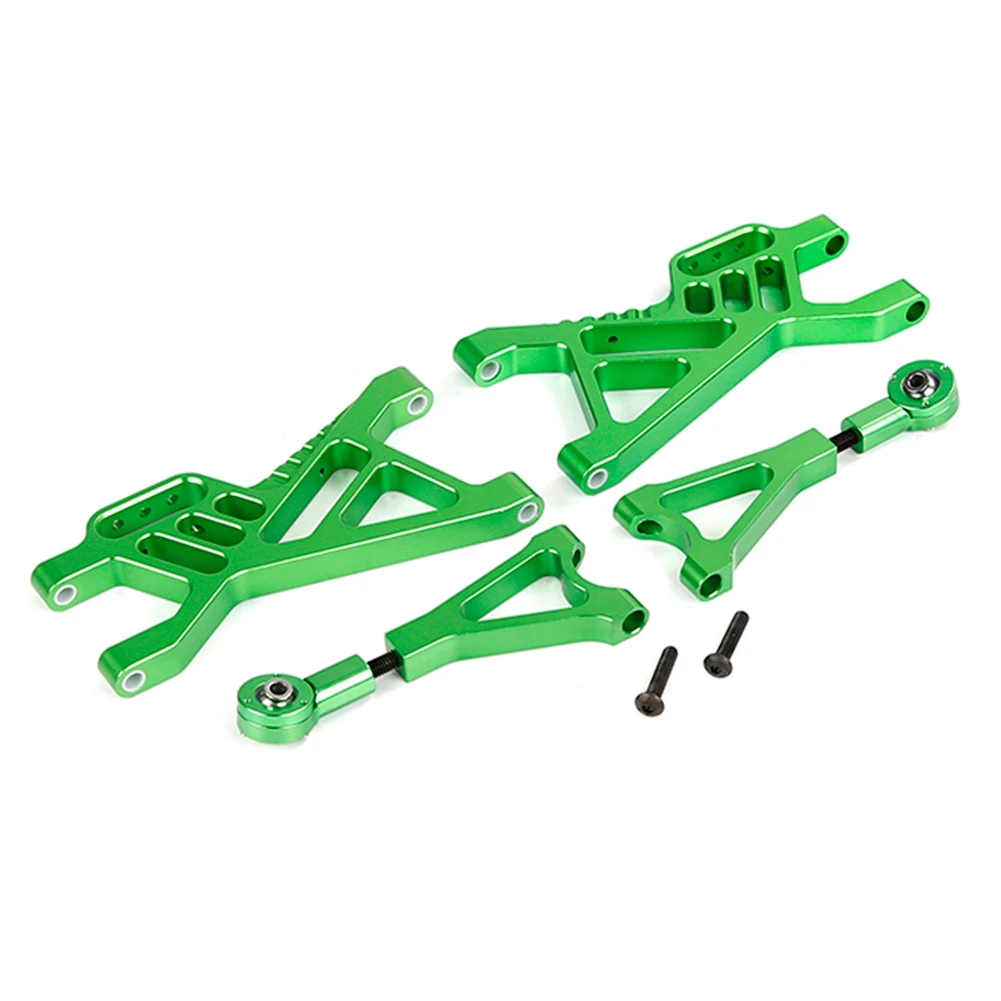 CNC Metal Rear Suspension A Arm Set for 1/5 HPI Rovan KM Baja 5B SS 5T Rc Car Toys Parts,Green