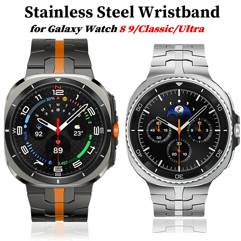 Magnetisches Armband für Samsung Galaxy Watch 8 9 40 44mm 8Classic 46mm Edelstahl-Armband für Galaxy Watch Ultra 7/(2025)47mm