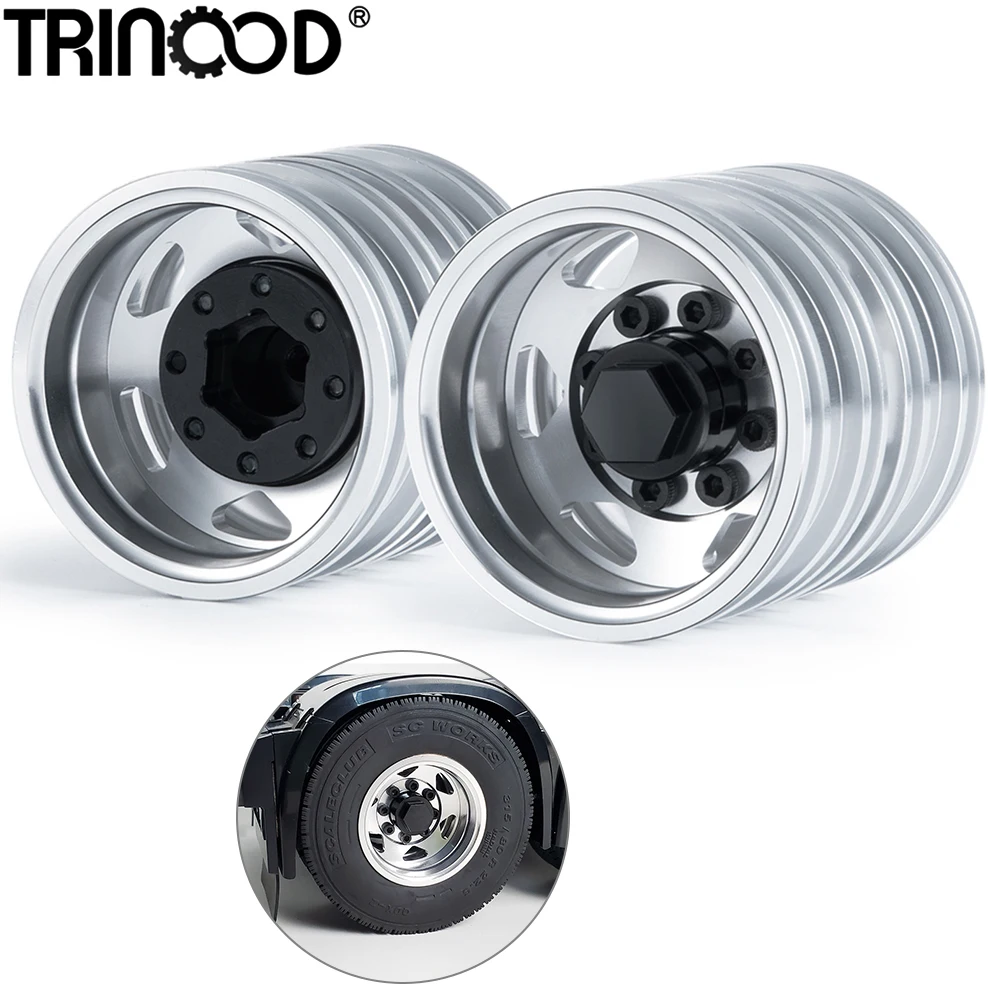 

TRINOOD задняя ступица обода колеса из алюминиевого сплава для Tamiya масштаба 1/14 RC трактор грузовик прицеп обновленные детали автомобиля