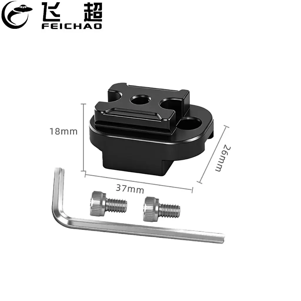 Abrazadera de riel NATO de liberación rápida con orificio para tornillo de 1/4 para estabilizador DJI Ronin Series RS2/RSC2/RS3/RS3 Mini/RS3 Pro/RS4/RS4 Mini/RS5