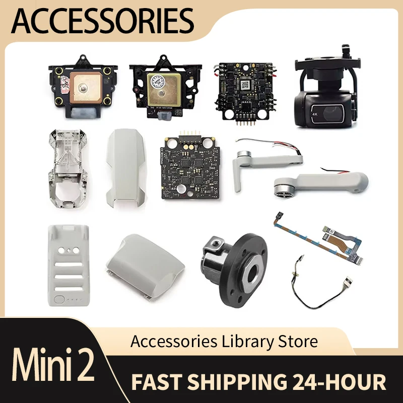 

Оригинальные аксессуары для рычага двигателя для Mini/2/SE GPS/ESC, верхняя/средняя/нижняя часть корпуса, коаксиальный кабель, ось карданного подвеса, запасные части
