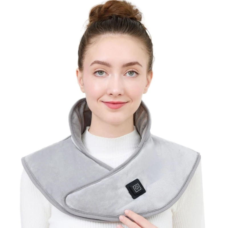 

Зимняя электрическая грелка для шеи с 3 регулируемыми температурами, уютный флисовый дизайн Y166