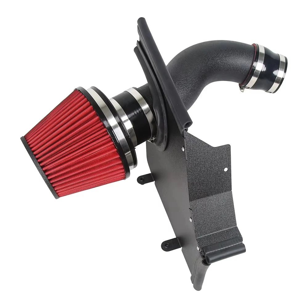 Performances Intake for 2011+ C7 C7.5 A6 A7 3.0T Cold Air Intake System True 3.5'' Velocity Stack High-flow Aluminum Series