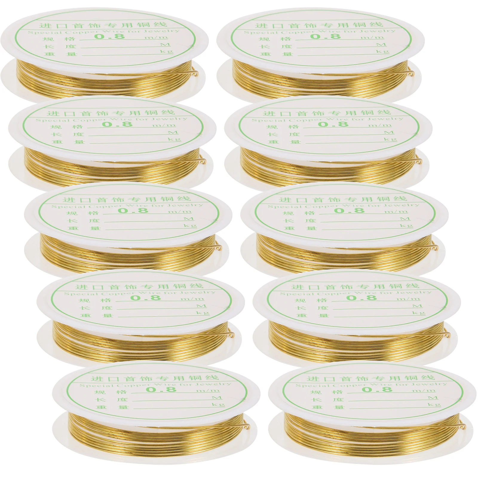 

9 Rolls 0.4Mm 0.5Mm 0.8Mm Copper Wire For Jewelry Making Diy Jewelry Wires Craft Supplies Beading String Handmade Copper Yarn