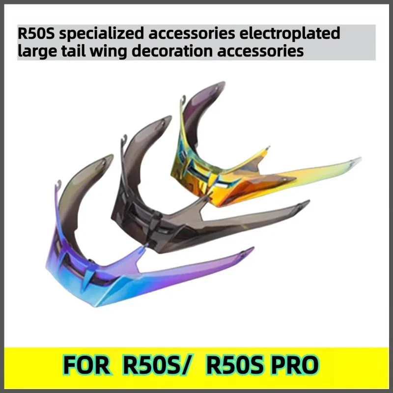 FOR R50S R50S Pro Modified Motorcycle Helmet, Rear Spoiler Tail Spoiler Rear Wing Air Duct, Aerodynamic Racing Accessories