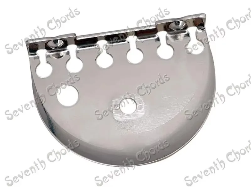 Ein Satz Nickel-E-Gitarrenbrücken für 6-Saiter, Sattel, Musikinstrumentenzubehörteile – Detail 2