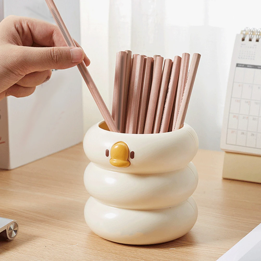 

Creative Cloud Large Capacity PP Pen Holder Pencil ganizer Desktop Cup Aesthetic Accessories Rounded Edges Stable Base Cartoon