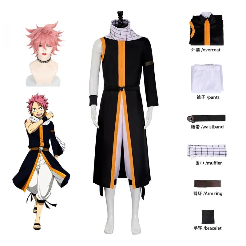 FAIRY Anime TAIL Natsu Cosplay Etherious Natsu Dragneel Set di costumi