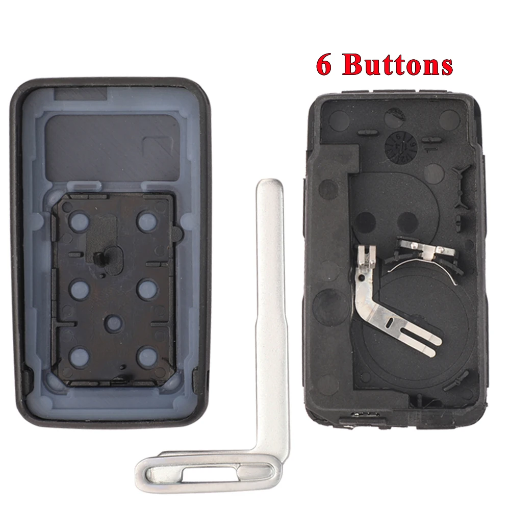 jingyuqin 5/6 Buttons Smart Car Key Shell Case Fob For Volvo S60 V60 S80 XC70 XC60 V70 V40 2008-2017 Remote Cover Replacement