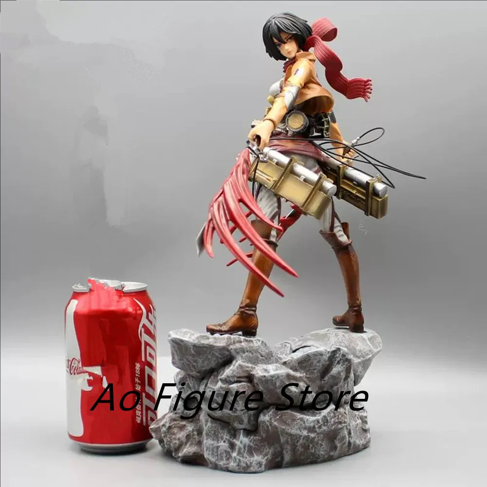 35cm Attack on Titan Figure Rival Mikasa Ackerman Action Figure Package Ver. Levi PVC Action Figure Rivaille Collection Model