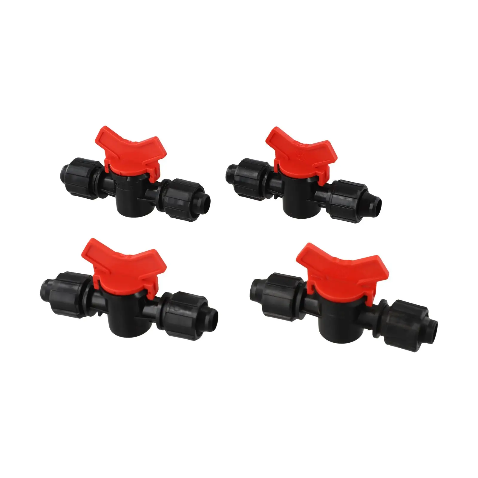 Locking Ball Valve for PE Pipes 16mm Outer Diameter Designed for Drip Line Flow Control in Low-Pressure Irrigation