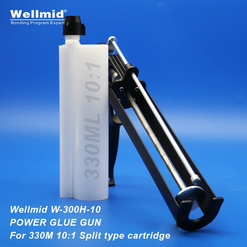 

Metal Glue Gun For 330ML 10:1 Split Type AB Cartridge Adhesive Dispensing 2K Glue Loctite ARALDITE AB Cartridge Manual Power Gun