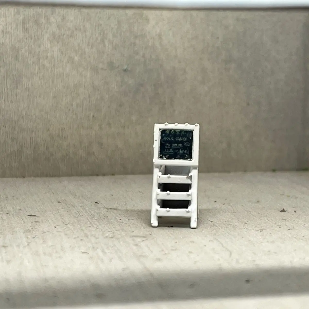 1/64 مقهى مقهى مقهى بار لافتات معلومات القائمة مجلس نموذج المشهد مخصص طاولة رمل مصغرة