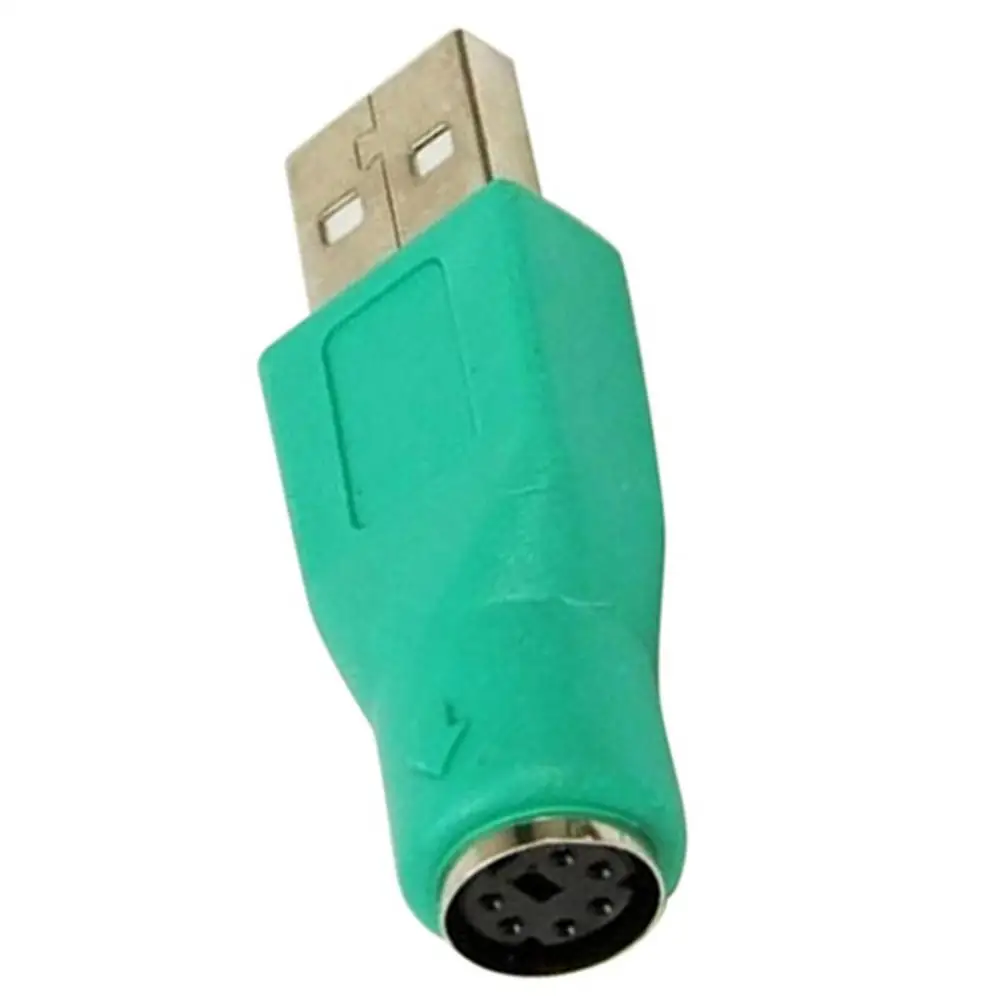 Green PC Computer USB Male to Female Convertor Adapter for Keyboard Mouse