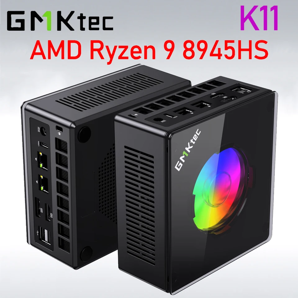GMKtec K11 AMD Ryzen 9 8945HS Gaming Mini PC Windows 11 Pro Radeon
