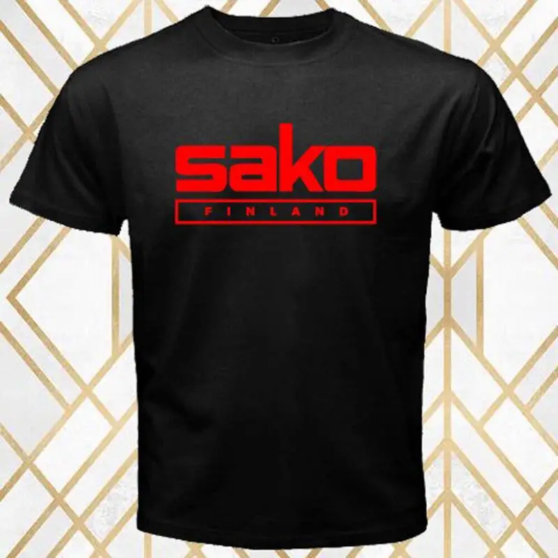 SAKO Finland Riffle Firearms Guns Men's Black T Shirt Size S 5XL