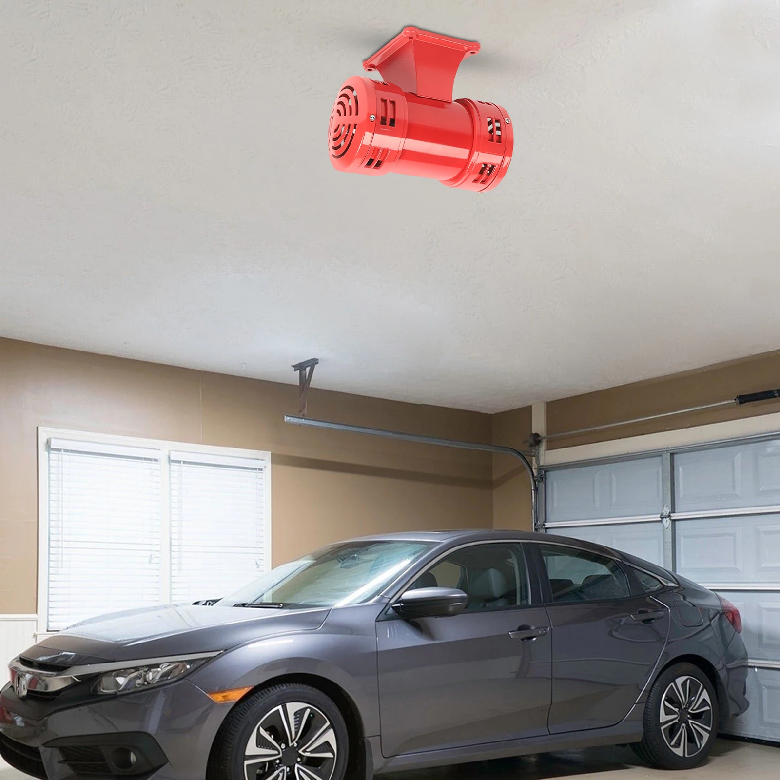 110V MS-490 Air Raid Sirens, 400W Electric Siren Air Raid Sound Siren Alarm, 140db Industrial Siren for Industrial Ships Mines