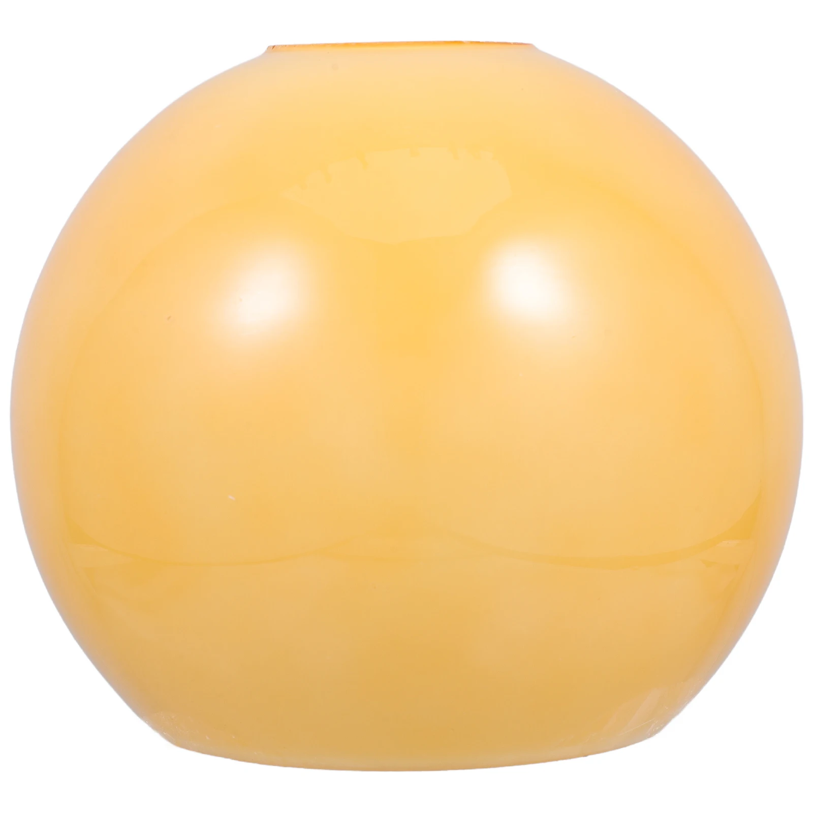 

Round Dual Hole Glass Lamp Shade Compatible with E27 Pendant Fixtures Warm Tone Globe Cover for Table Floor Lamps Living Room