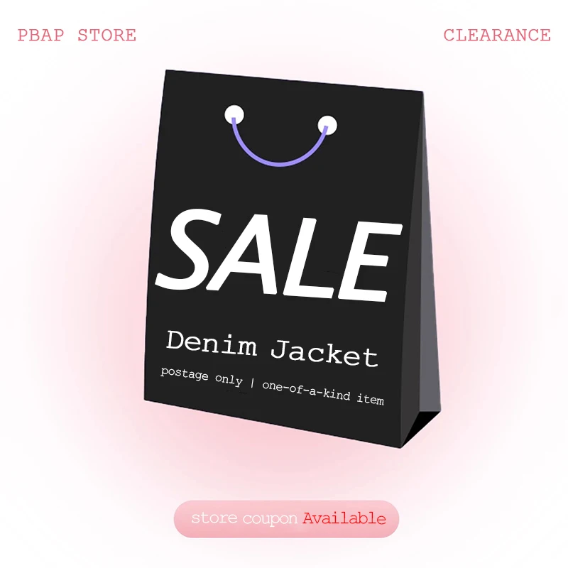 PBAP YEAR END SALE Woman Clothing Clearance, NO Return NO Refund, Shop Mindfully, Denim Jacket, Outerwear