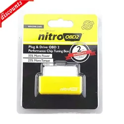 2024 ECO NitroOBD2 Gasoline Benzine Cars Chip Tuning Box More Power Torque Nitro OBD Plug & Drive Nitro OBD2 OBD 2 Cars Diesel