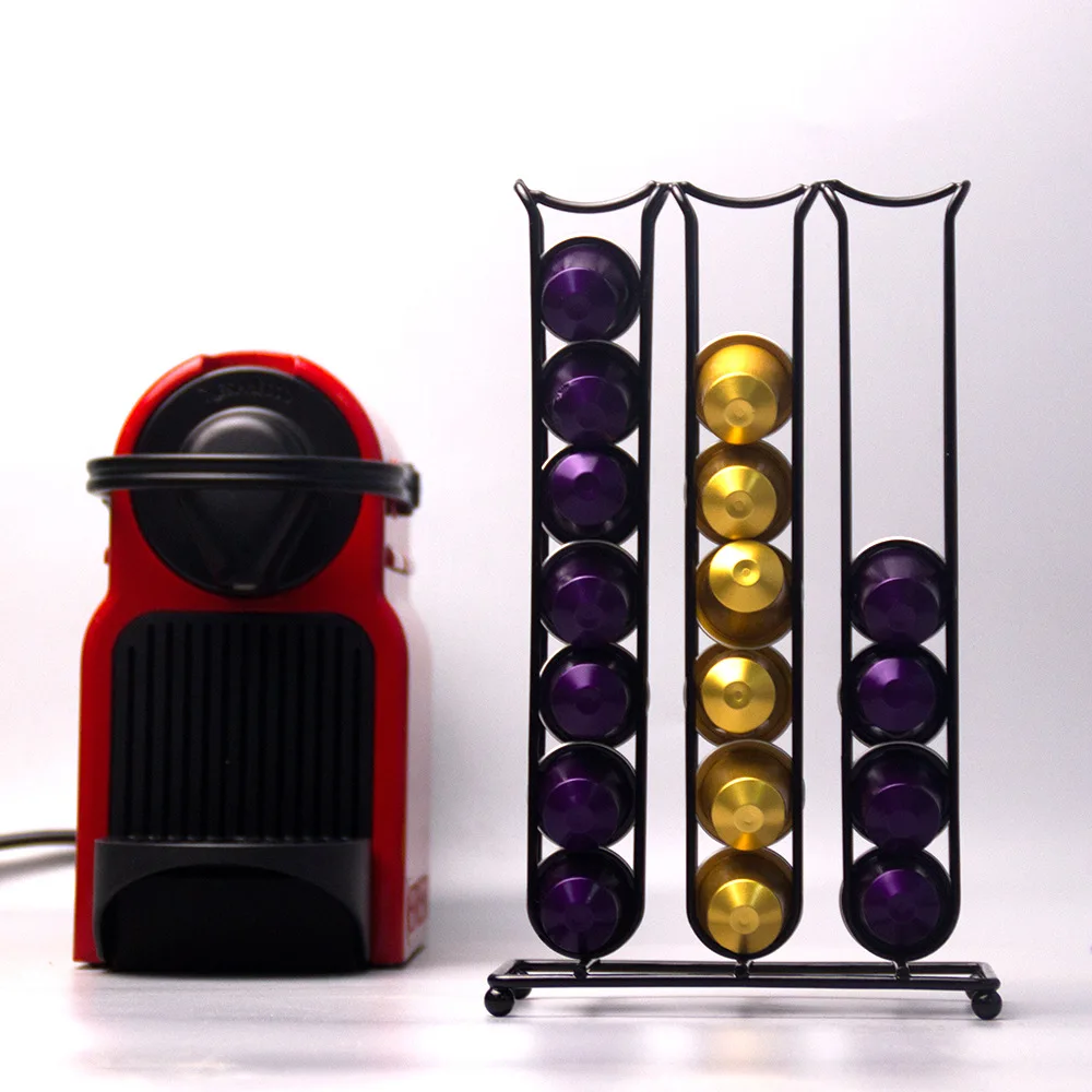 

Coffee Pod Holder for Nespresso Original for 40 Nespresso Original Pods With Central Additional Pods Storage