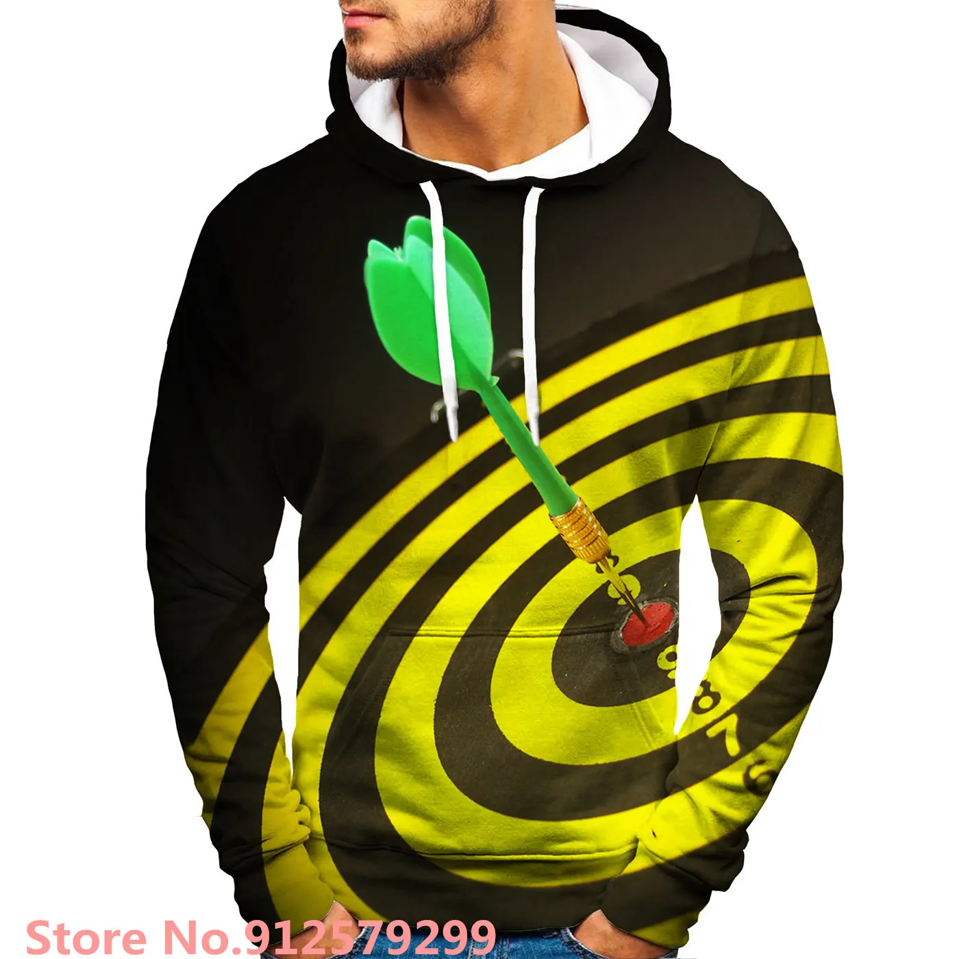 Dart Board Design Hoodies Fashion 3D Printed Sweatshirts Game Harajuku Hip Hop Hoodie Casual Pullover