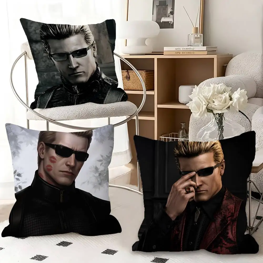1pc Albert Wesker P Pillow Case Fashion Square Pillowcase Bedroom Sofa Room Ins Decoration Leisure