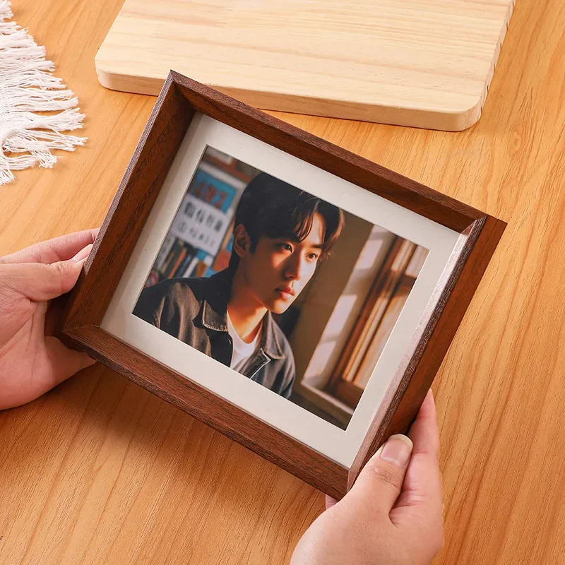 Vintage Wooden Photo Frame Display Stand Available8 Inch, 10 Inch, and A4 Sizes Elegant Wood Picture Frame for Home Décor